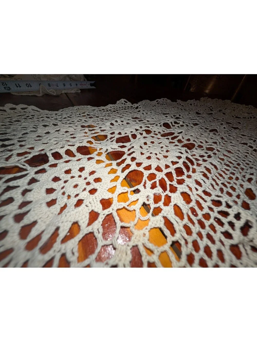 Handmade Crochet Table Runner 40x17 Inches